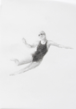 Melbourne artist Rebecca Jones's drawing - Swimming - Water 6