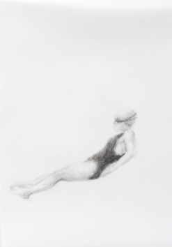 Melbourne artist Rebecca Jones's drawing - Swimming - Water 9