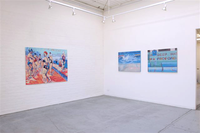 Melbourne artist Rebecca Jones - Exhibition - At the Pool (2008)