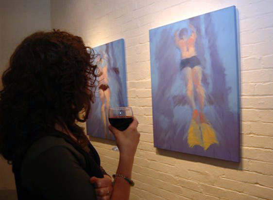 Melbourne artist Rebecca Jones - Exhibition - At the Pool (2008)