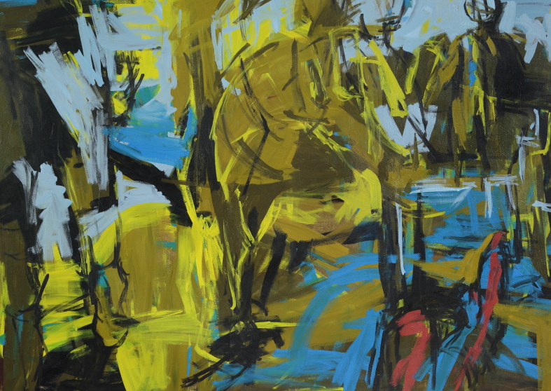 Melbourne artist Rebecca Jones - Artwork - Painting - Cerulean Blue and Green