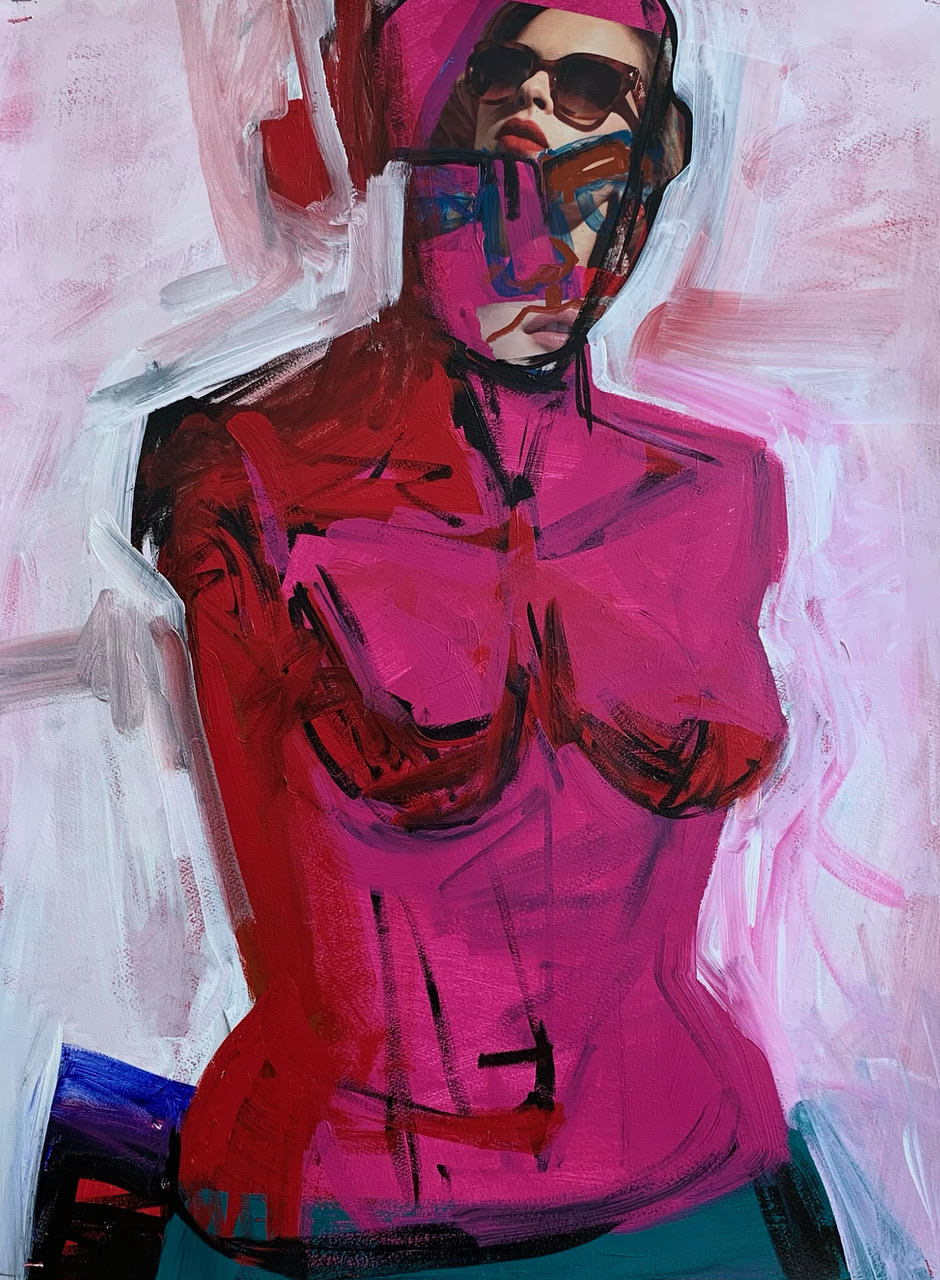 Melbourne artist Rebecca Jones - Artwork - Painting - Woman Versus Female