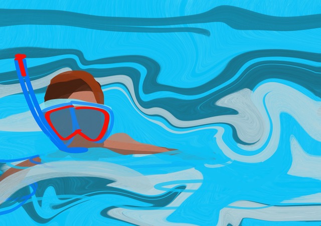 Melbourne artist Rebecca Jones - Artwork - Digital - Swim