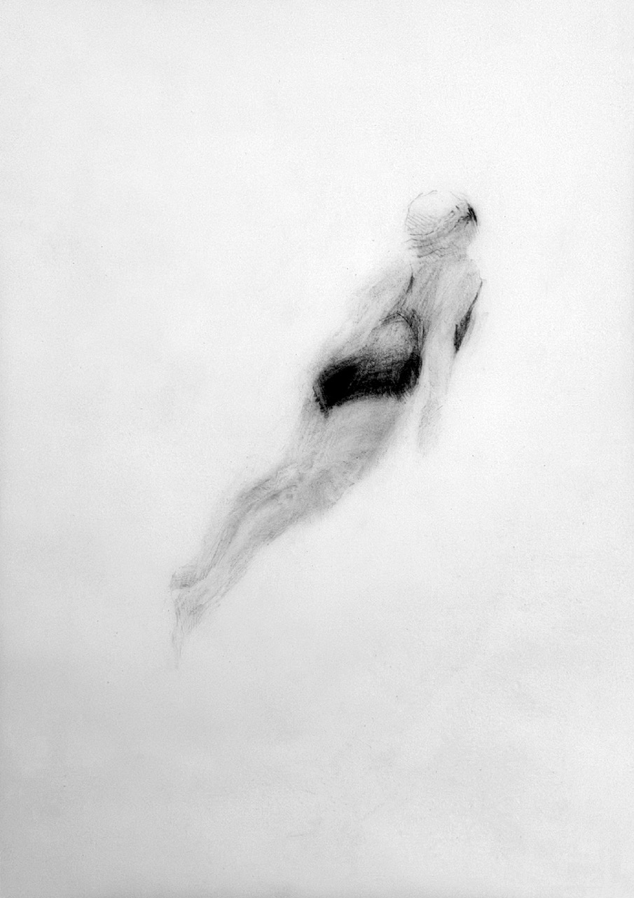 Melbourne artist Rebecca Jones - Artwork - Drawing - Swimmer IV (2026)